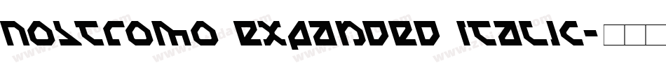 Nostromo Expanded Italic字体转换